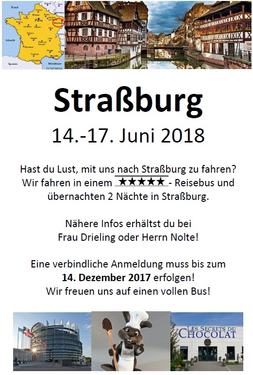 Fahr mit nach Straßburg!