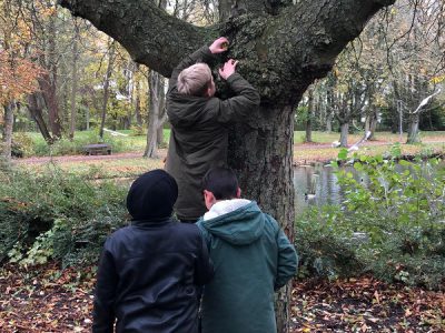 Klasse 5c bemalt Steine – Ausflug zu den Gateteichen