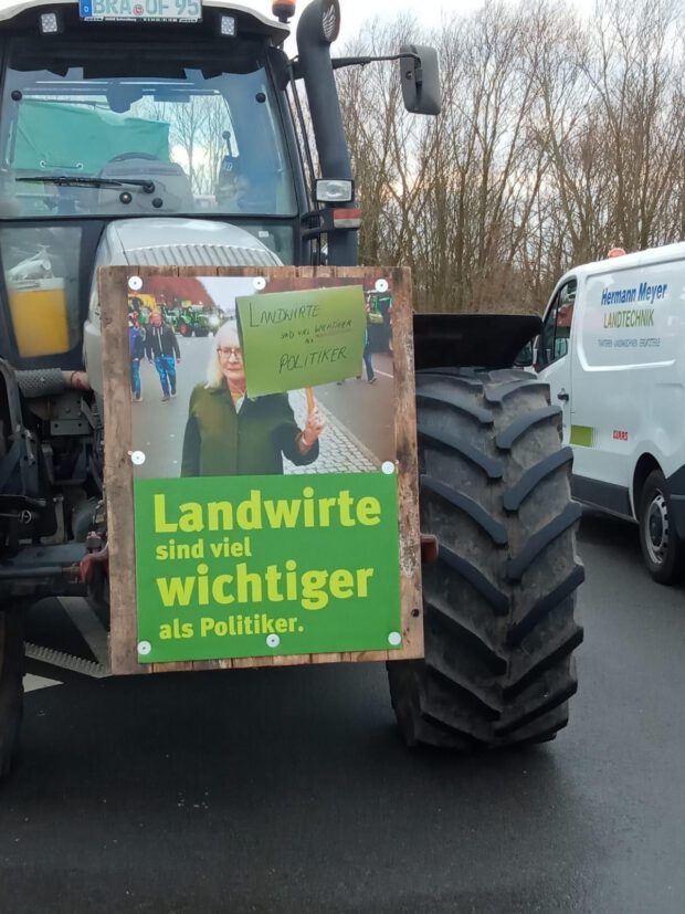 Bauern protestieren