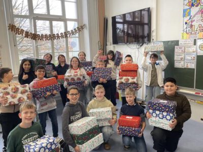 Freude zu Weihnachten verschickt