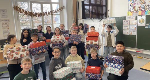 Freude zu Weihnachten verschickt