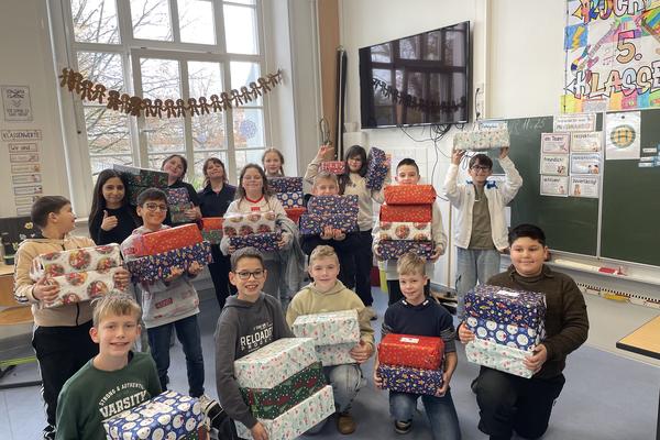 Freude zu Weihnachten verschickt